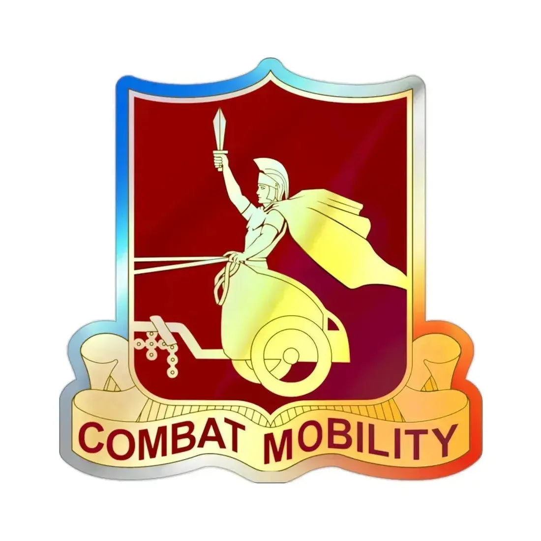 20 Transportation Battalion (U.S. Army) Holographic STICKER Die-Cut Vinyl Decal 2 Inch Holographic - The Sticker Space