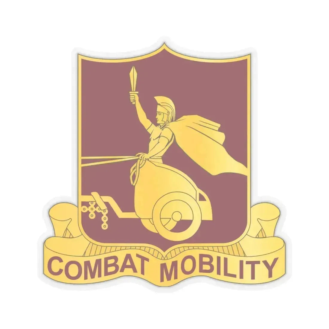 20 Transportation Battalion (U.S. Army) STICKER Vinyl Kiss-Cut Decal 4 Inch Transparent - The Sticker Space