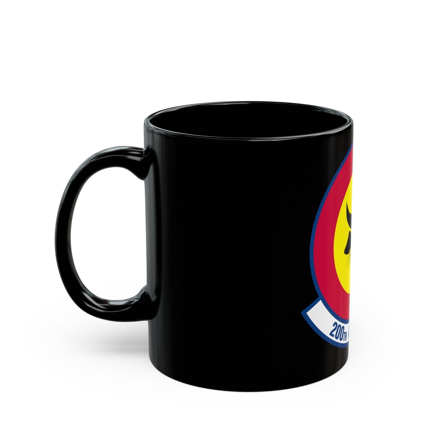 200 Airlift Squadron (U.S. Air Force) Black Coffee Mug-The Sticker Space