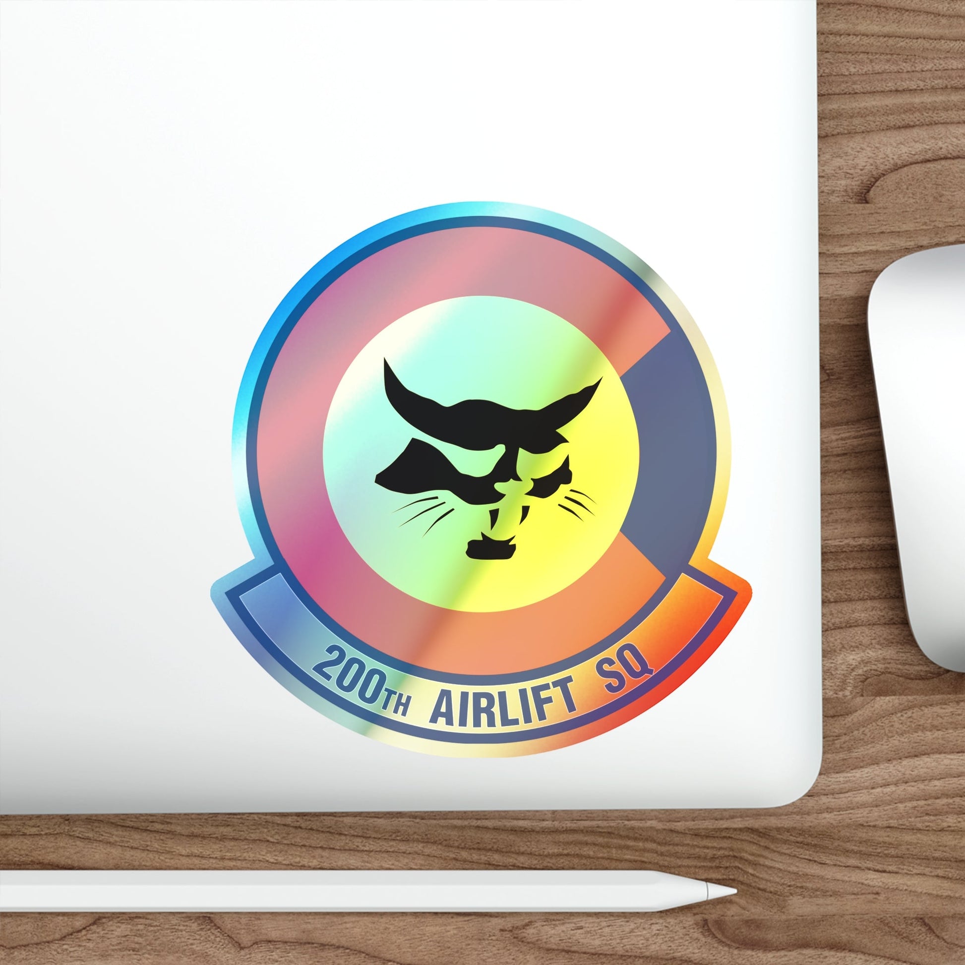 200 Airlift Squadron (U.S. Air Force) Holographic STICKER Die-Cut Vinyl Decal-The Sticker Space