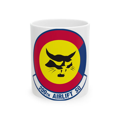 200 Airlift Squadron (U.S. Air Force) White Coffee Mug-11oz-The Sticker Space