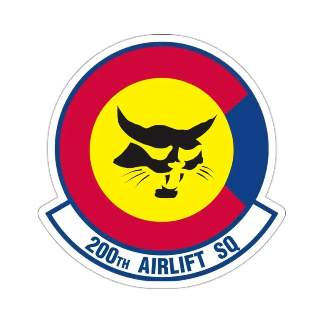 200 Airlift Squadron (U.S. Air Force) STICKER Vinyl Kiss-Cut Decal 2 Inch White - The Sticker Space