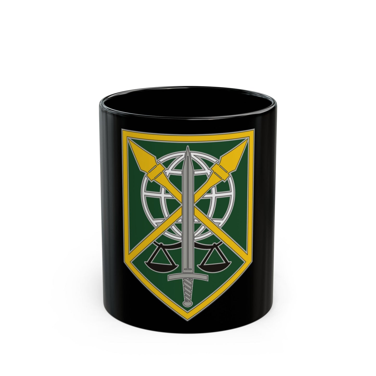 200 Military Police Command (U.S. Army) Black Coffee Mug-11oz-The Sticker Space