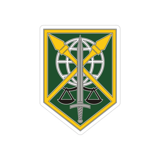 200 Military Police Command (U.S. Army) REVERSE PRINT Transparent STICKER-6" × 6"-The Sticker Space