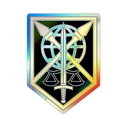 200 Military Police Command (U.S. Army) Holographic STICKER Die-Cut Vinyl Decal 4 Inch Holographic - The Sticker Space
