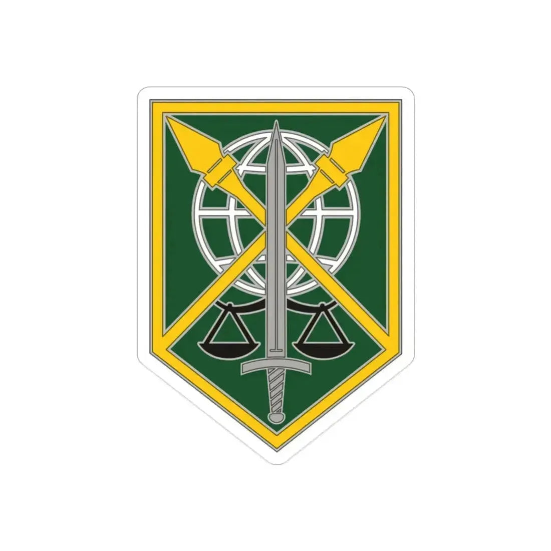 200 Military Police Command (U.S. Army) REVERSE PRINT Transparent Die-Cut STICKER 2 Inch Die-Cut Transparent - The Sticker Space