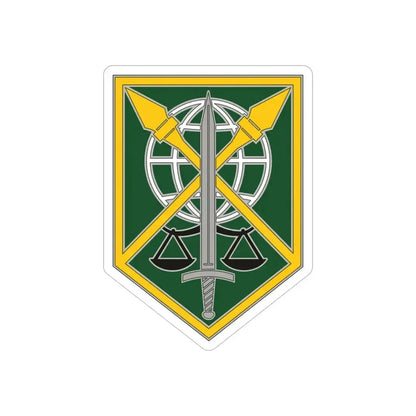200 Military Police Command (U.S. Army) REVERSE PRINT Transparent Die-Cut STICKER 5 Inch Die-Cut Transparent - The Sticker Space