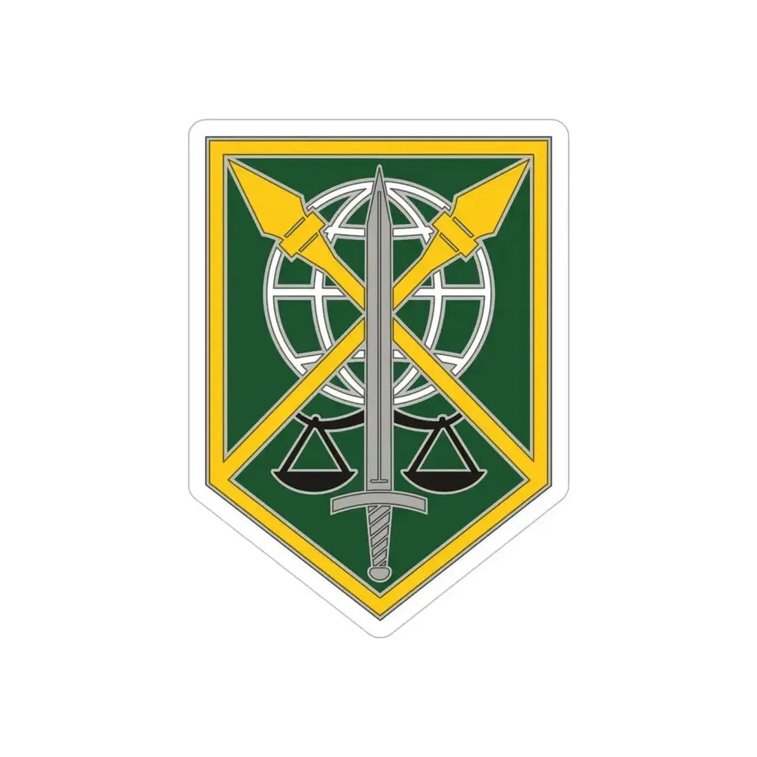 200 Military Police Command (U.S. Army) REVERSE PRINT Transparent Die-Cut STICKER 6 Inch Die-Cut Transparent - The Sticker Space