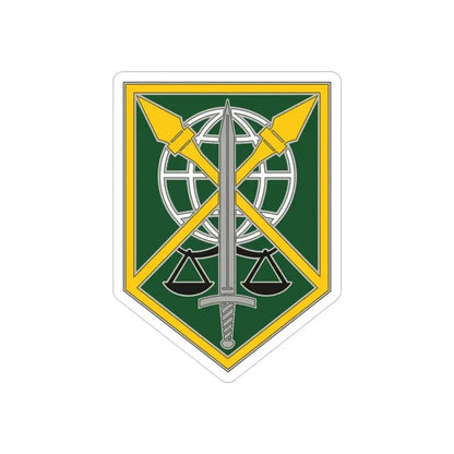 200 Military Police Command (U.S. Army) REVERSE PRINT Transparent Die-Cut STICKER 6 Inch Die-Cut Transparent - The Sticker Space