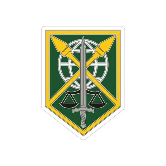 200 Military Police Command (U.S. Army) REVERSE PRINT Transparent Die-Cut STICKER 6 Inch Die-Cut Transparent - The Sticker Space