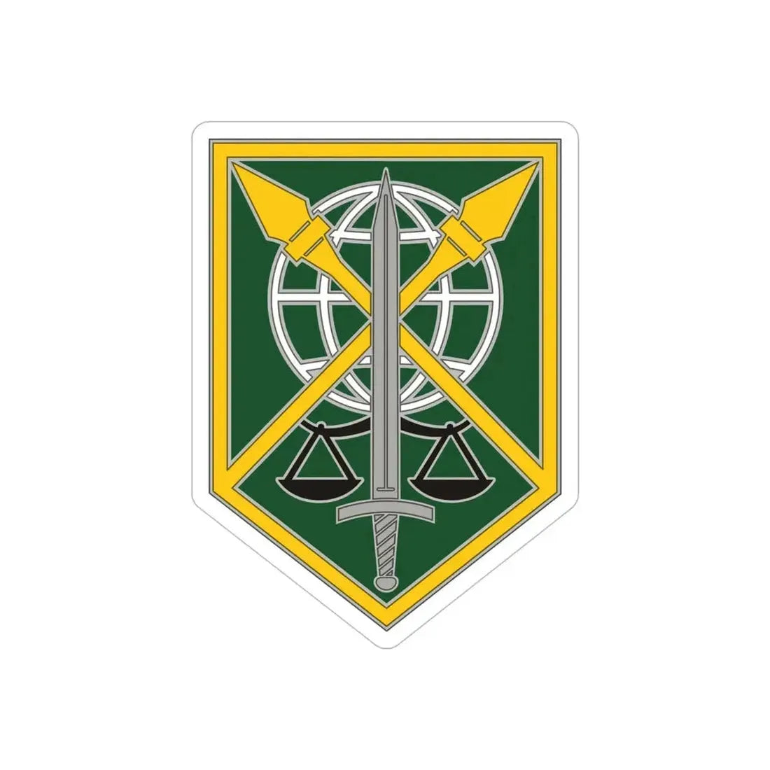 200 Military Police Command (U.S. Army) REVERSE PRINT Transparent Die-Cut STICKER - The Sticker Space