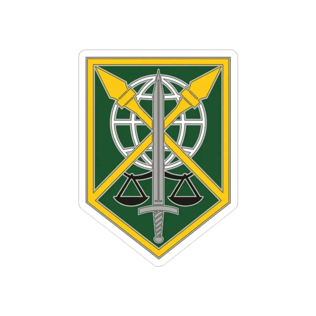 200 Military Police Command (U.S. Army) REVERSE PRINT Transparent Die-Cut STICKER - The Sticker Space