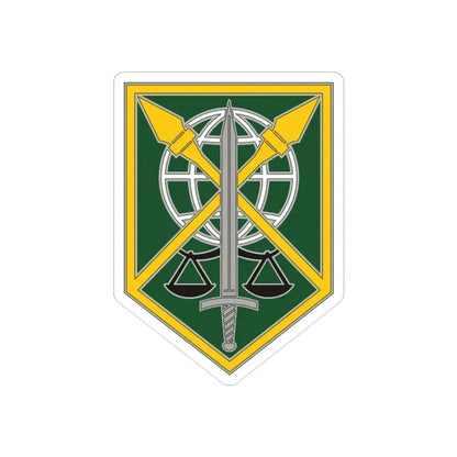 200 Military Police Command (U.S. Army) REVERSE PRINT Transparent Die-Cut STICKER - The Sticker Space