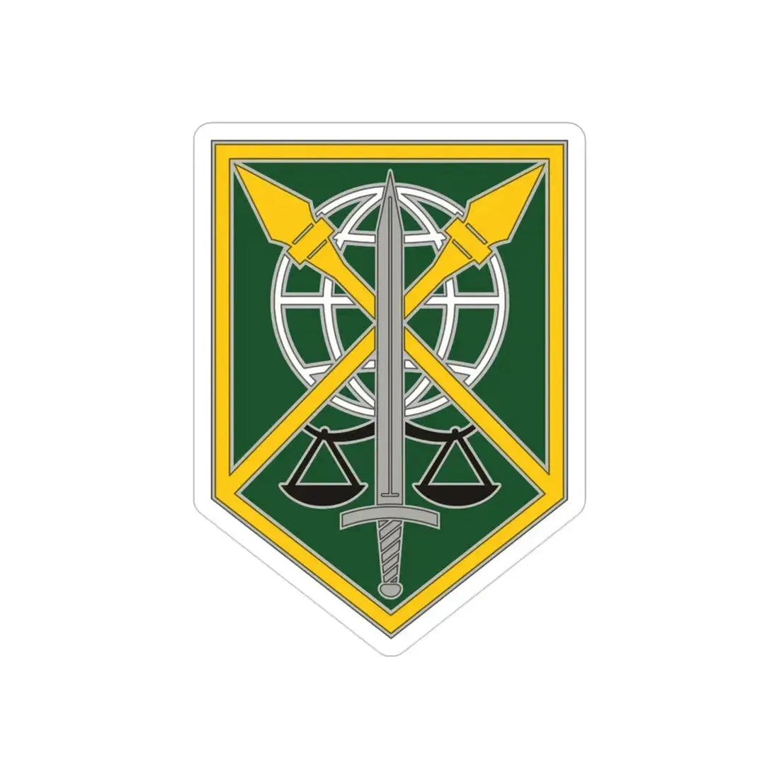 200 Military Police Command (U.S. Army) REVERSE PRINT Transparent Die-Cut STICKER - The Sticker Space