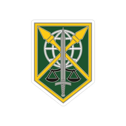 200 Military Police Command (U.S. Army) REVERSE PRINT Transparent Die-Cut STICKER - The Sticker Space