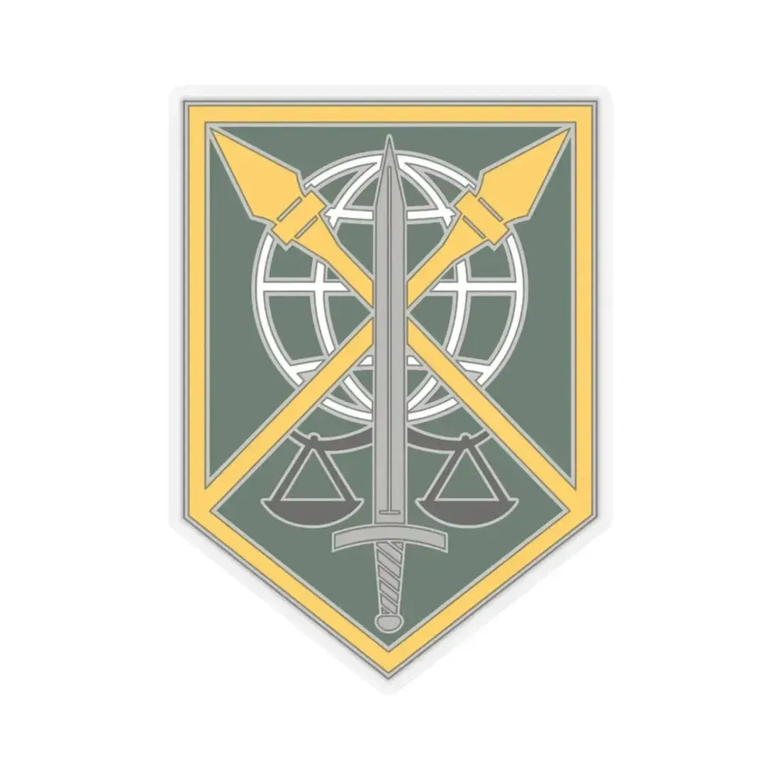 200 Military Police Command (U.S. Army) STICKER Vinyl Kiss-Cut Decal 3 Inch Transparent - The Sticker Space