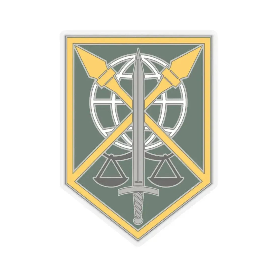 200 Military Police Command (U.S. Army) STICKER Vinyl Kiss-Cut Decal 4 Inch Transparent - The Sticker Space