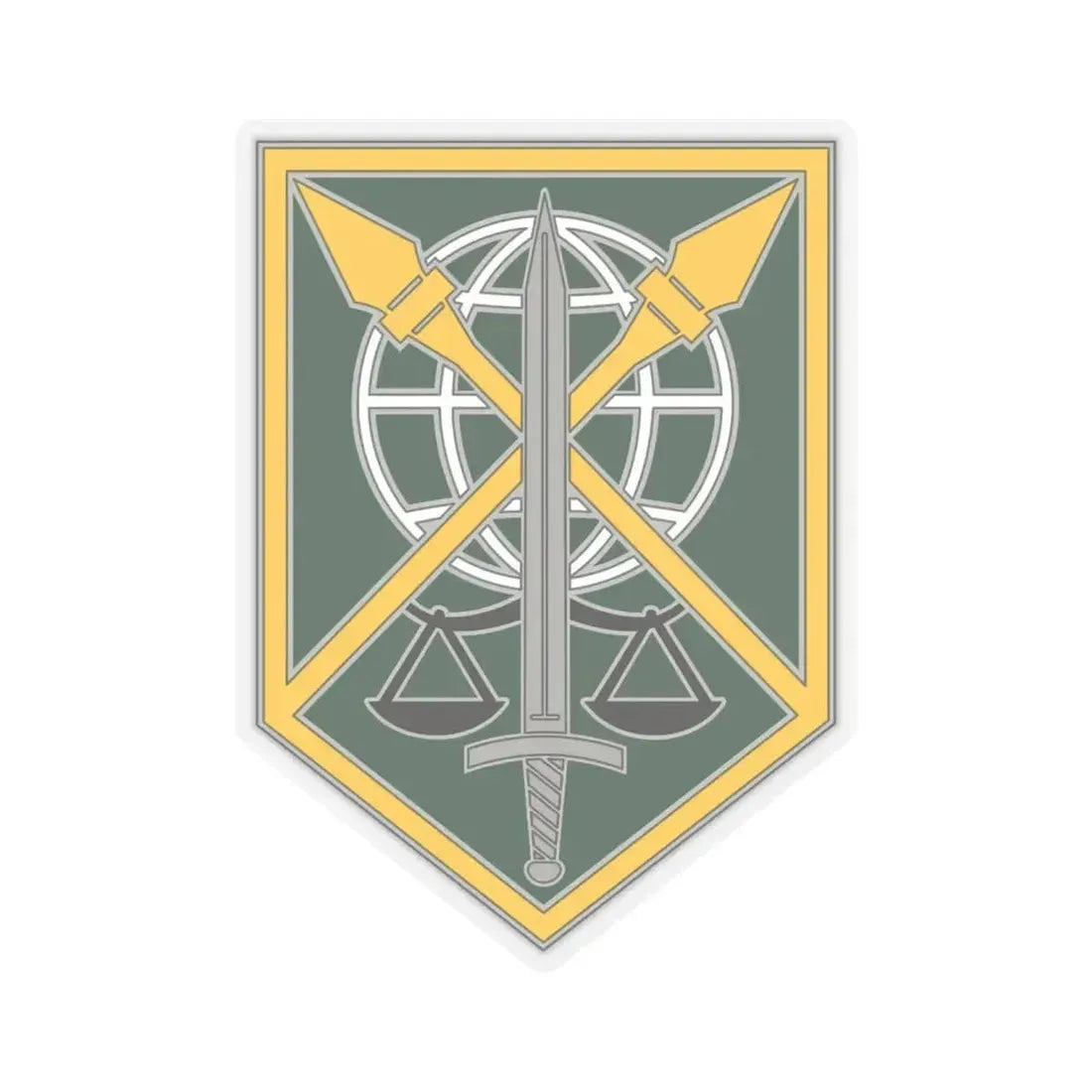 200 Military Police Command (U.S. Army) STICKER Vinyl Kiss-Cut Decal 6 Inch Transparent - The Sticker Space