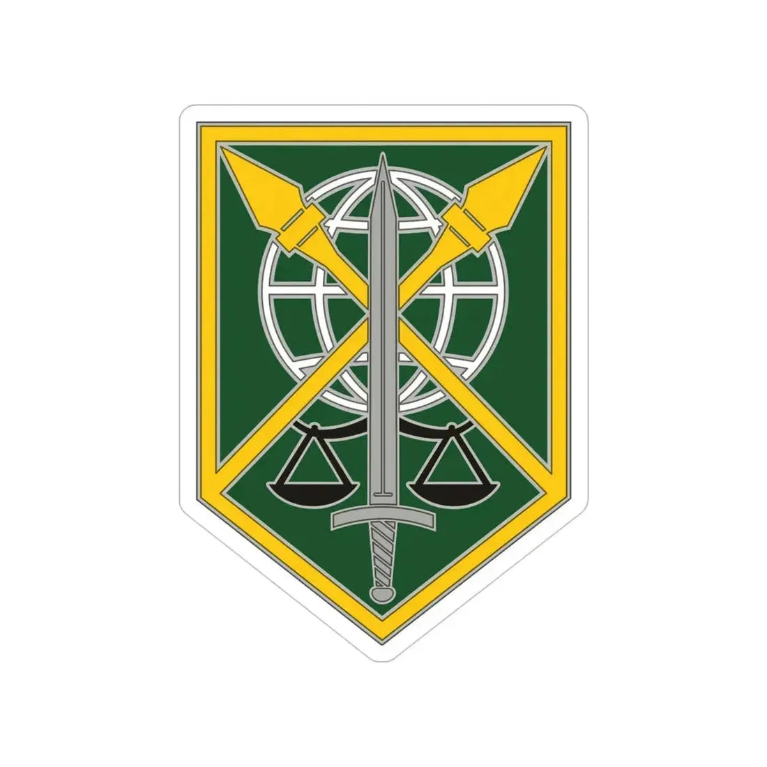 200 Military Police Command (U.S. Army) Transparent STICKER Die-Cut Vinyl Decal 4 Inch - The Sticker Space