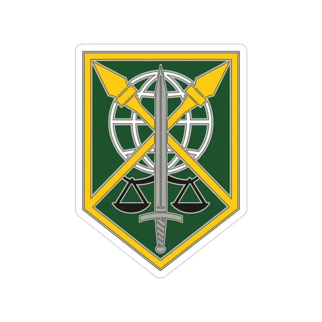 200 Military Police Command (U.S. Army) Transparent STICKER Die-Cut Vinyl Decal 5 Inch - The Sticker Space