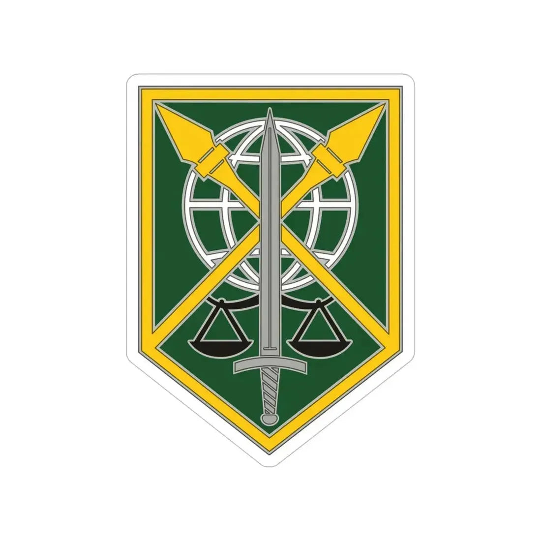 200 Military Police Command (U.S. Army) Transparent STICKER Die-Cut Vinyl Decal 6 Inch - The Sticker Space