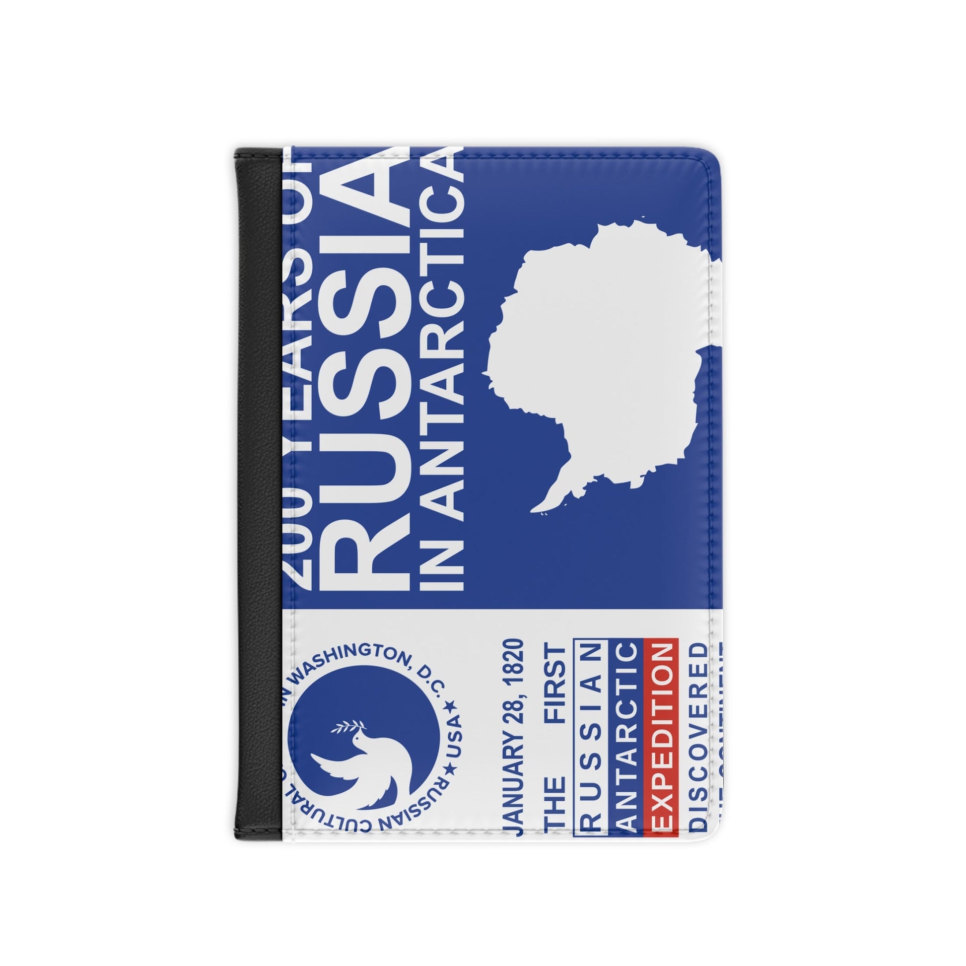 200 Years of Russia in Antarctica Commemorative - Passport Holder-3.9" x 5.8"-The Sticker Space