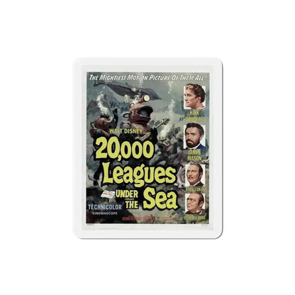 20000 Leagues Under the Sea 1954 Movie Poster Refrigerator Magnet 4 Inch - The Sticker Space