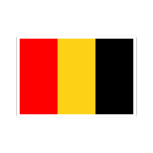 Flag of Besancon (France) STICKER Vinyl Kiss-Cut Decal