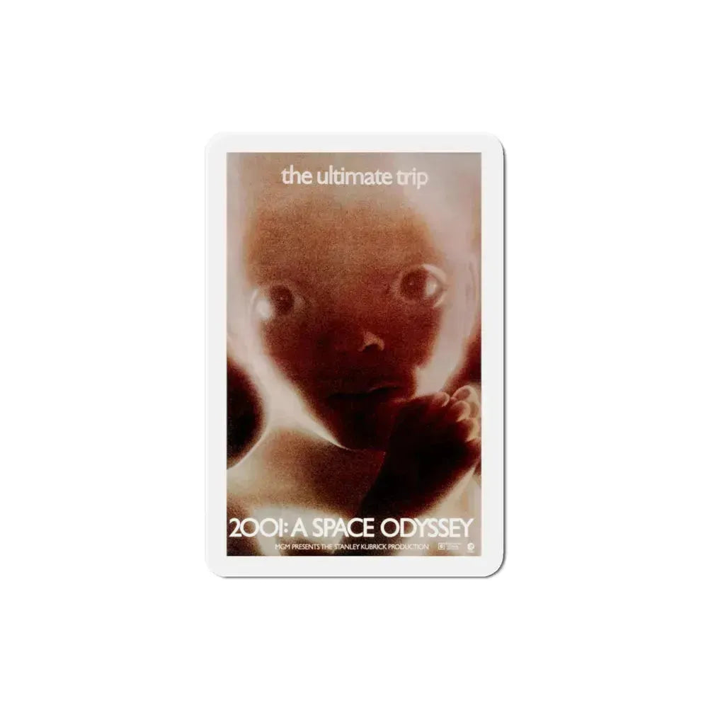 2001 A Space Odyssey 1968 Movie Poster Refrigerator Magnet 3 Inch - The Sticker Space
