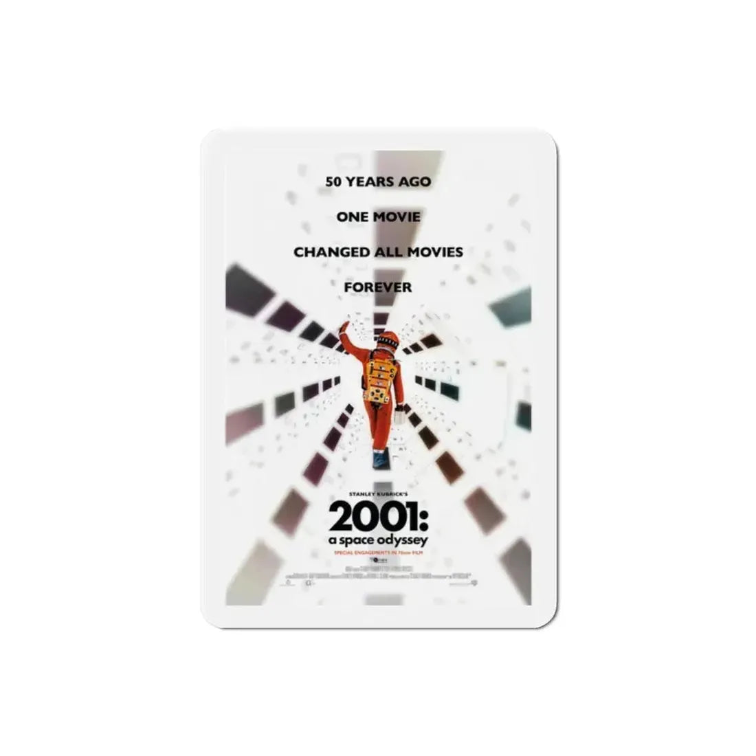2001 A Space Odyssey 1968 v2 Movie Poster Refrigerator Magnet 2 Inch - The Sticker Space