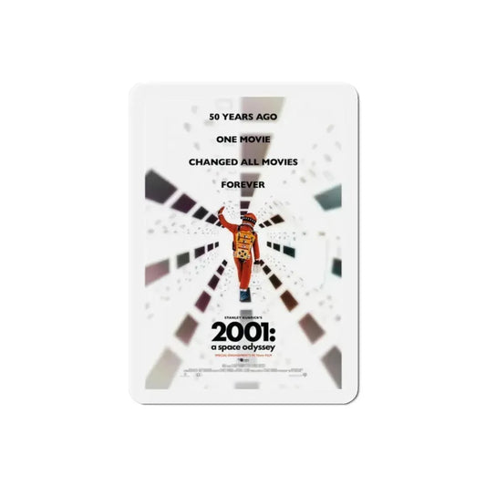 2001 A Space Odyssey 1968 v2 Movie Poster Refrigerator Magnet 2 Inch - The Sticker Space