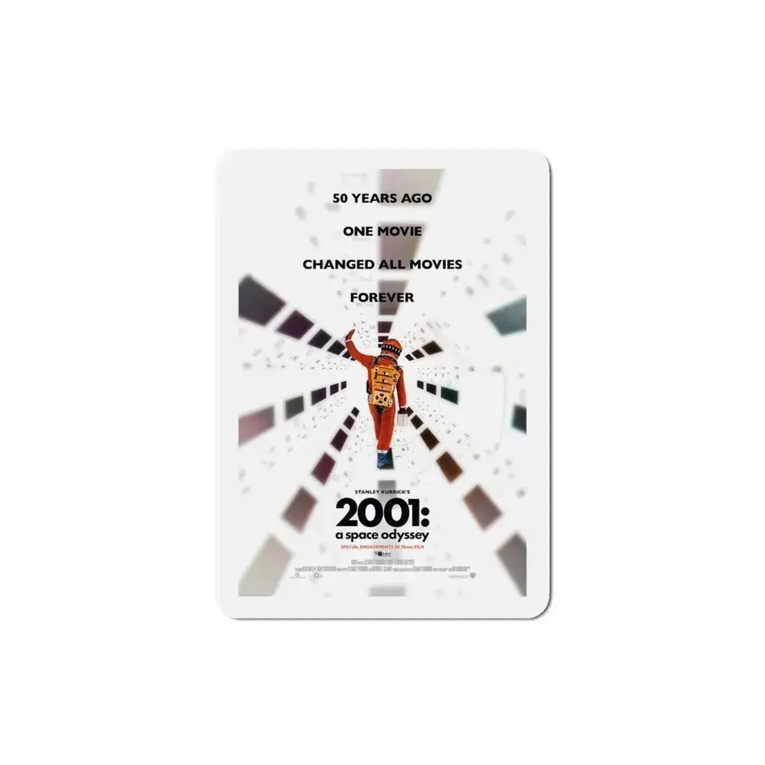 2001 A Space Odyssey 1968 v2 Movie Poster Refrigerator Magnet 4 Inch - The Sticker Space