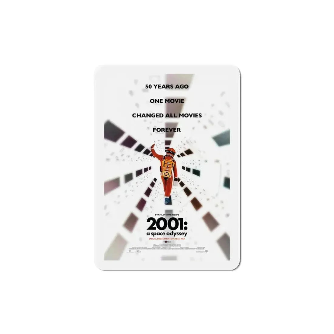 2001 A Space Odyssey 1968 v2 Movie Poster Refrigerator Magnet - The Sticker Space
