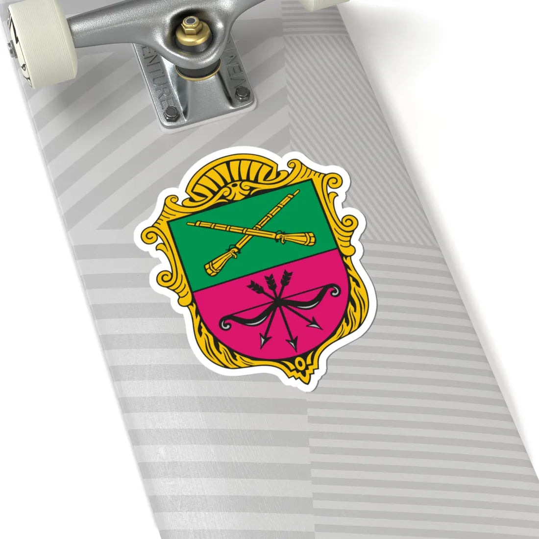 Герб Запорожья 2003 года (Ukraine) (Coat of Arms) STICKER Vinyl Kiss-Cut Decal - The Sticker Space