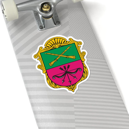 Герб Запорожья 2003 года (Ukraine) (Coat of Arms) STICKER Vinyl Kiss-Cut Decal - The Sticker Space