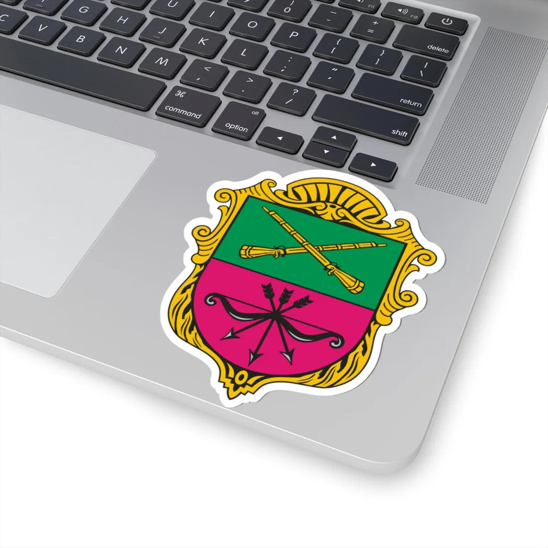 Герб Запорожья 2003 года (Ukraine) (Coat of Arms) STICKER Vinyl Kiss-Cut Decal - The Sticker Space