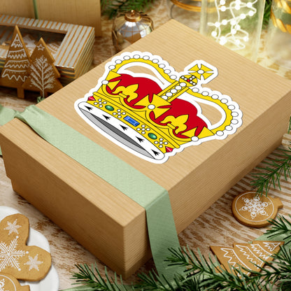 St Edwards Crown plain 3D (United Kingdom) (Military Rank) STICKER Vinyl Kiss-Cut Decal