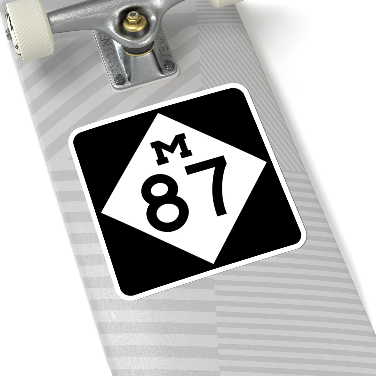 M-87 (Michigan) (Road Sign) STICKER Vinyl Kiss-Cut Decal