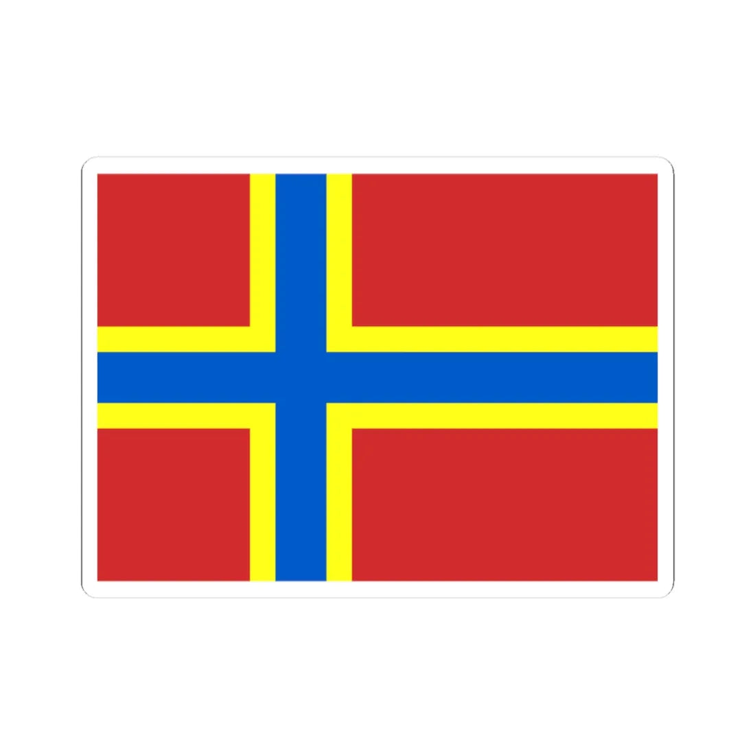 2007 Flag of Orkney (Scotland) STICKER Vinyl Kiss-Cut Decal 3 Inch White - The Sticker Space