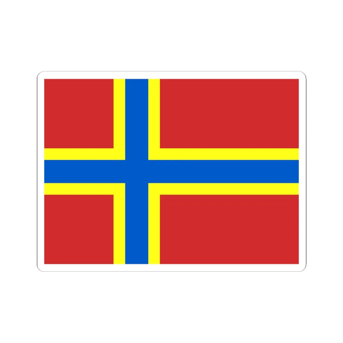 2007 Flag of Orkney (Scotland) STICKER Vinyl Kiss-Cut Decal 6 Inch White - The Sticker Space
