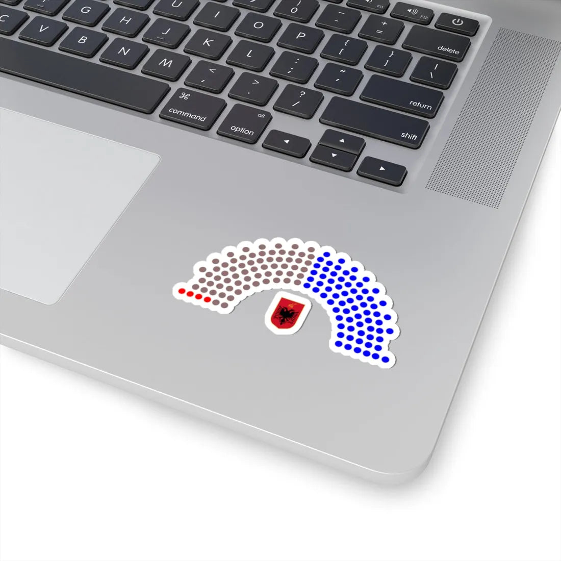 2009 Albanian Parliament Structure (Albania) (Coat of Arms) STICKER Vinyl Kiss-Cut Decal - The Sticker Space