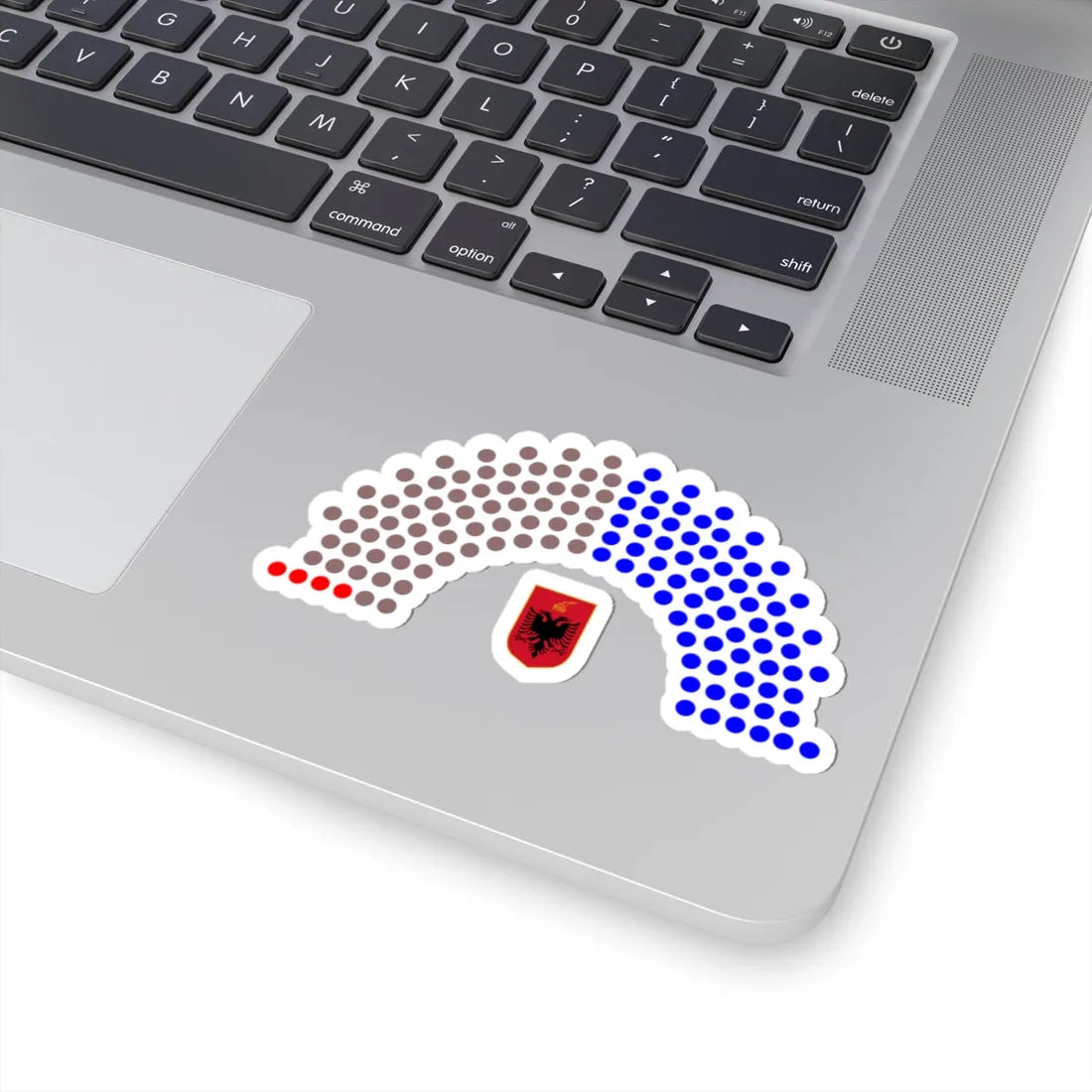 2009 Albanian Parliament Structure (Albania) (Coat of Arms) STICKER Vinyl Kiss-Cut Decal - The Sticker Space