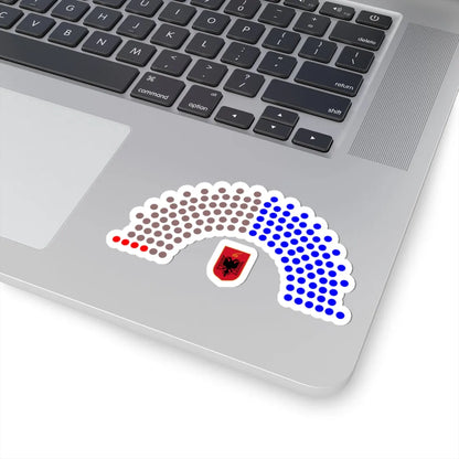 2009 Albanian Parliament Structure (Albania) (Coat of Arms) STICKER Vinyl Kiss-Cut Decal - The Sticker Space