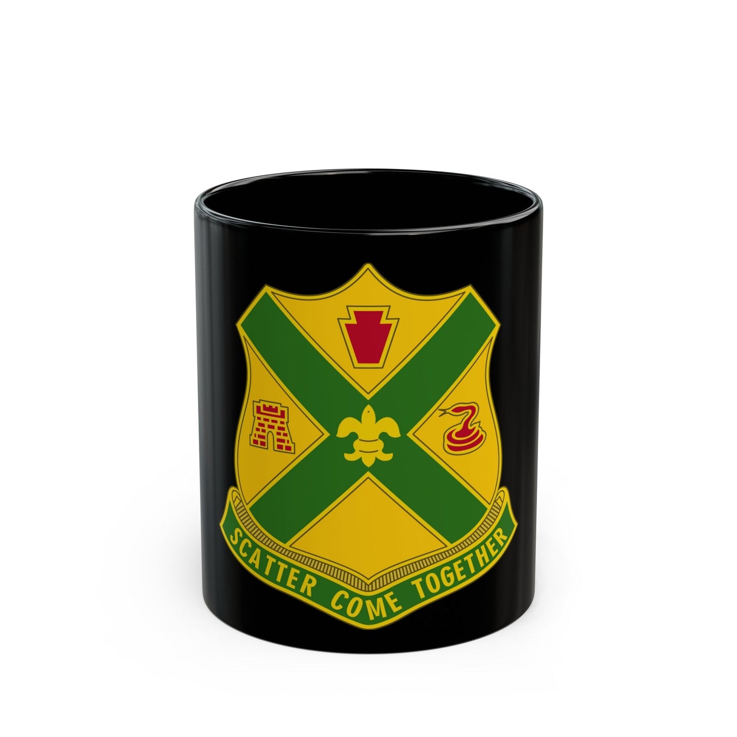 200th Field Artillery Battalion (U.S. Army) Black Coffee Mug-11oz-The Sticker Space