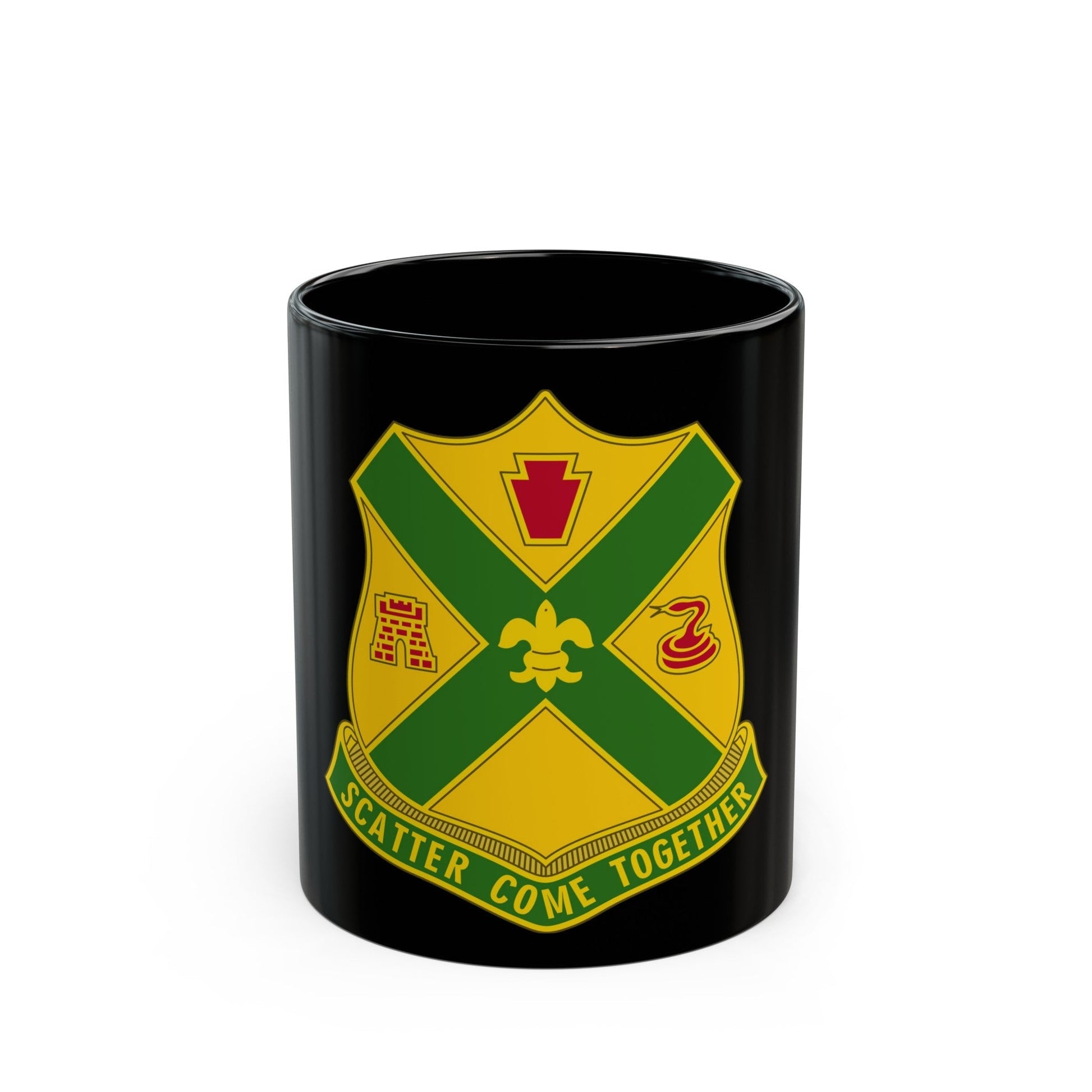 200th Field Artillery Battalion (U.S. Army) Black Coffee Mug-11oz-The Sticker Space