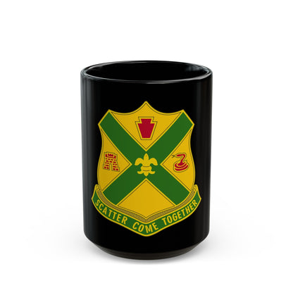 200th Field Artillery Battalion (U.S. Army) Black Coffee Mug-15oz-The Sticker Space