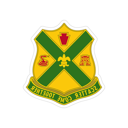 200th Field Artillery Battalion (U.S. Army) REVERSE PRINT Transparent STICKER-6" × 6"-The Sticker Space