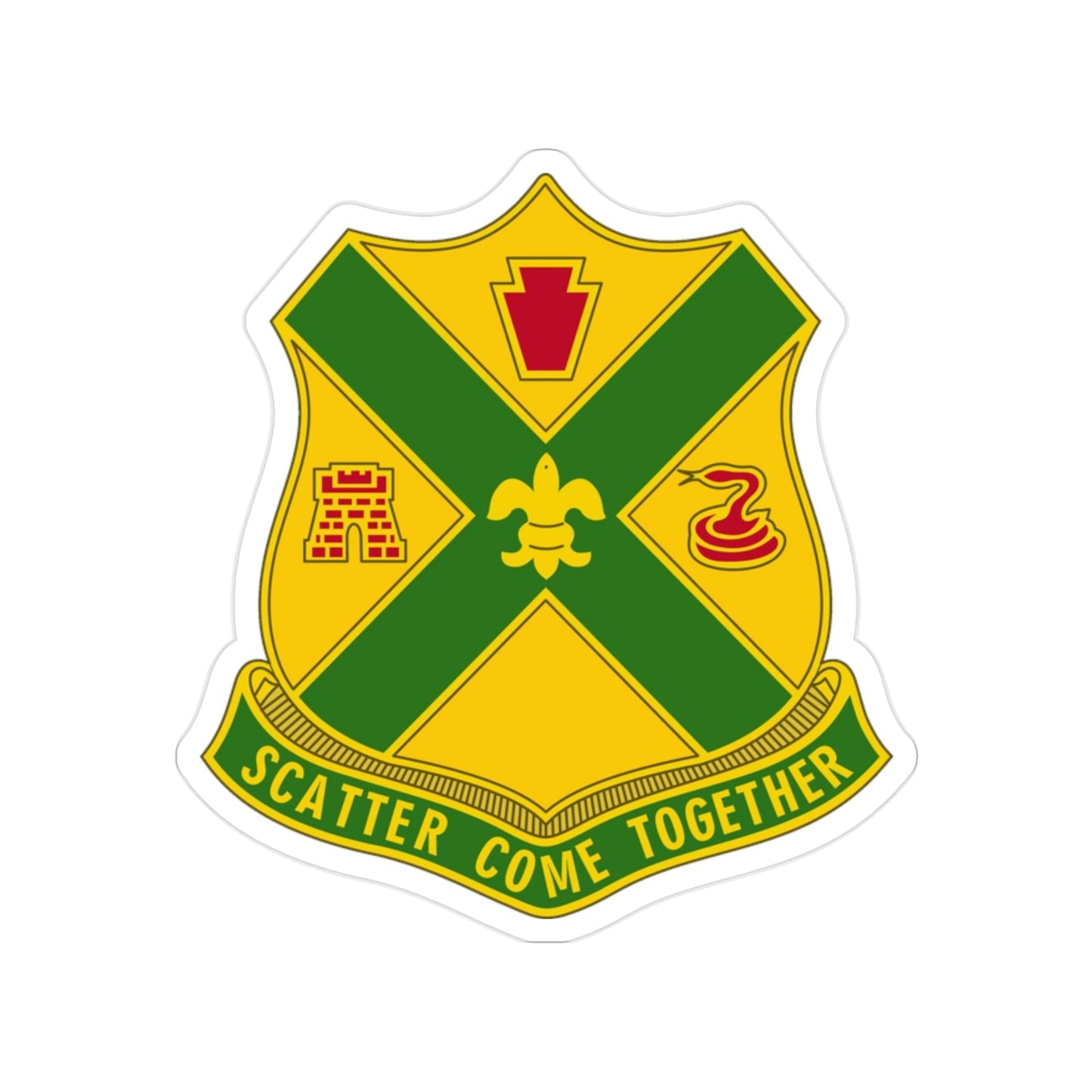 200th Field Artillery Battalion (U.S. Army) Transparent STICKER Die-Cut Vinyl Decal-2 Inch-The Sticker Space