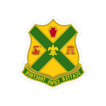 200th Field Artillery Battalion (U.S. Army) REVERSE PRINT Transparent Die-Cut STICKER 3 Inch Die-Cut Transparent - The Sticker Space