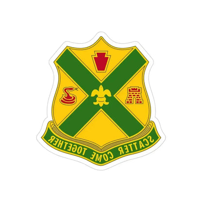 200th Field Artillery Battalion (U.S. Army) REVERSE PRINT Transparent Die-Cut STICKER 5 Inch Die-Cut Transparent - The Sticker Space